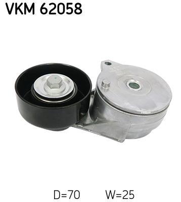 Rolo tensor da correia trapezoidal estriada SKF ref. VKM 62058